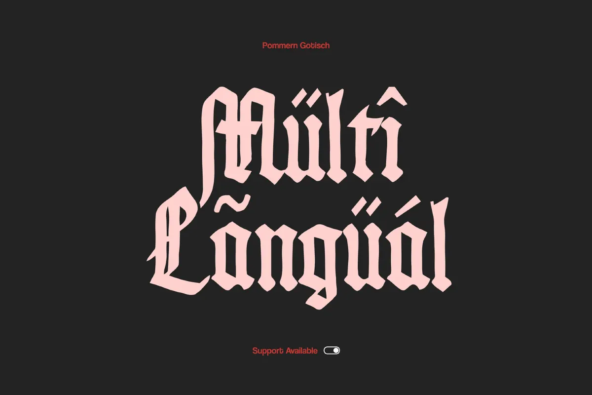 Pommern Gothic Font