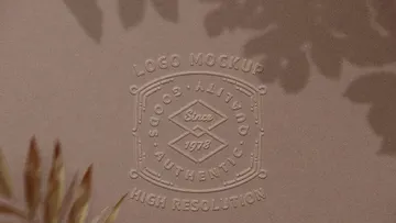 Embossed Logo Mockup