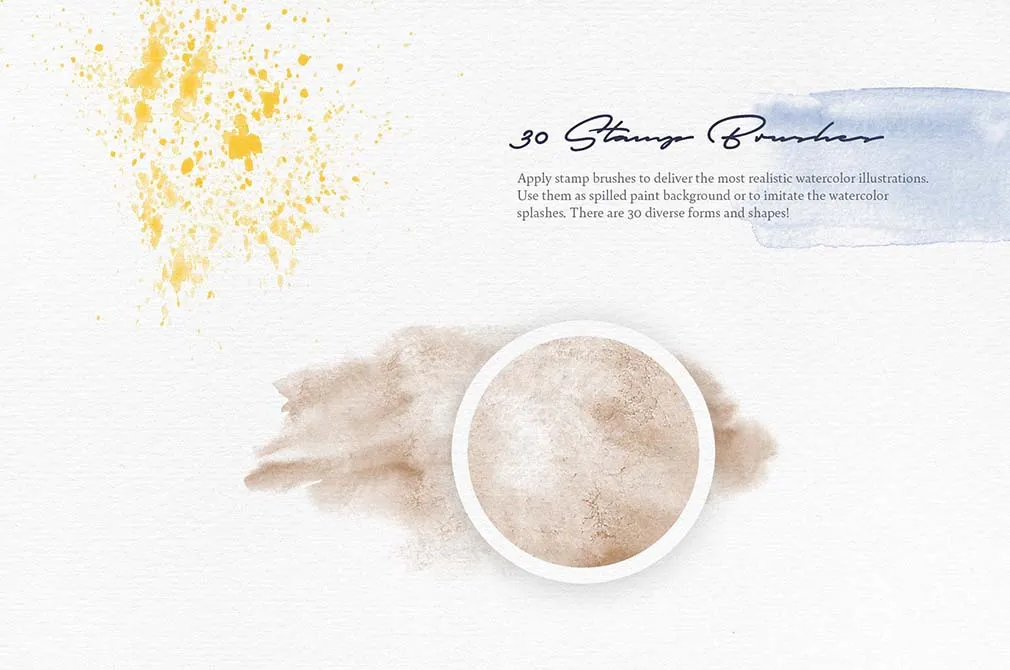 Sketching Watercolor Procreate Brushes