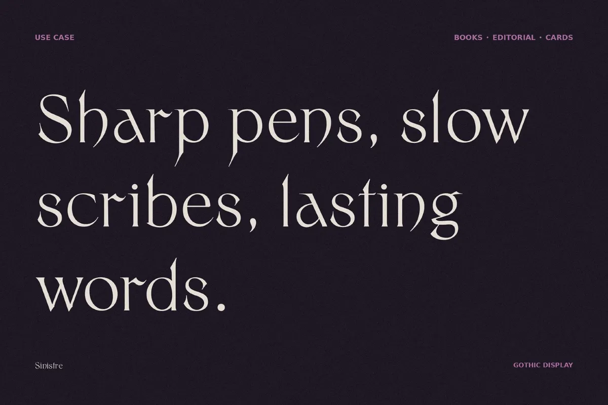 Sinistre - Decadent Horror Font