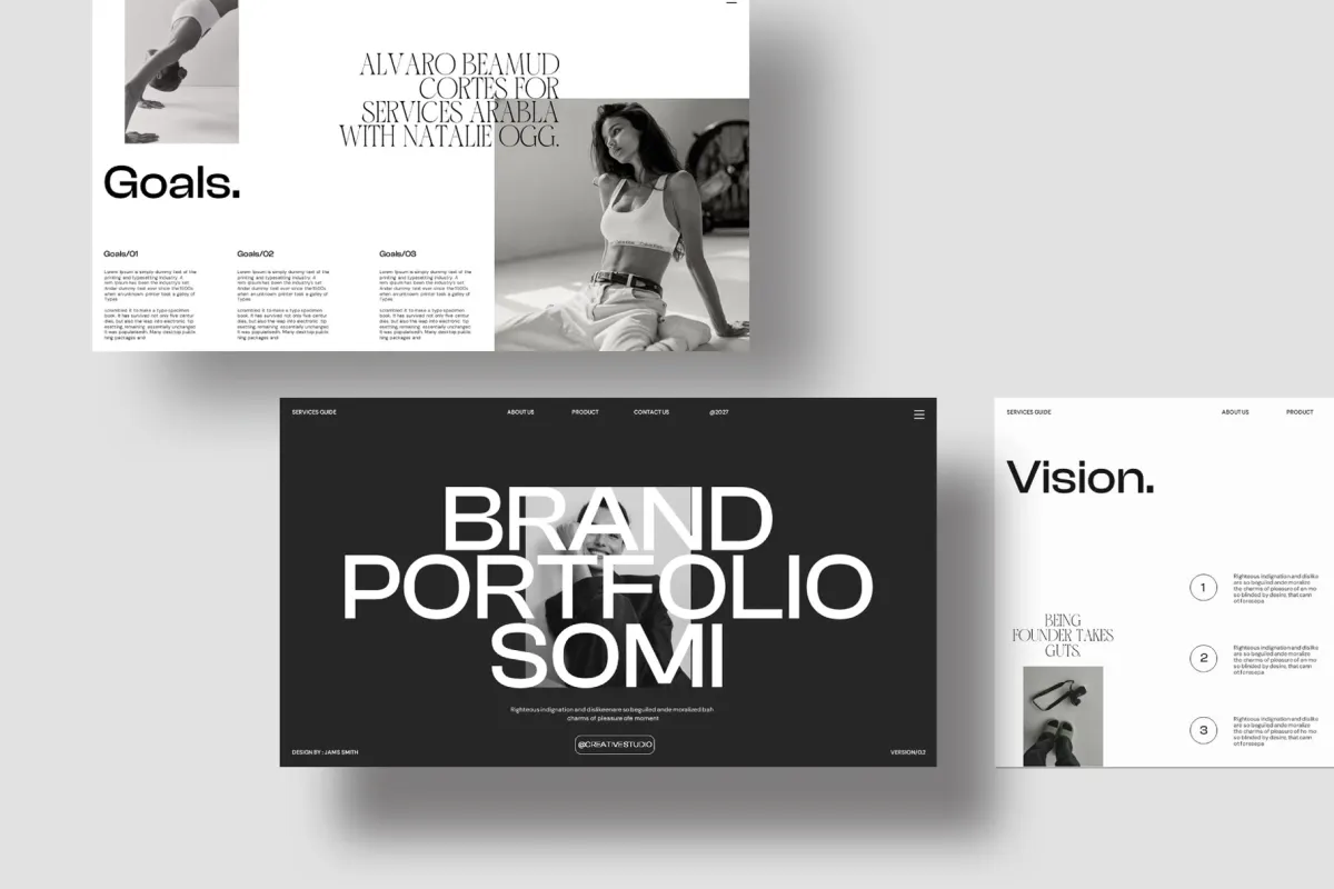 Brand Portfolio Somi Presentation Template