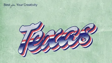 Texas Vintage Text Effect
