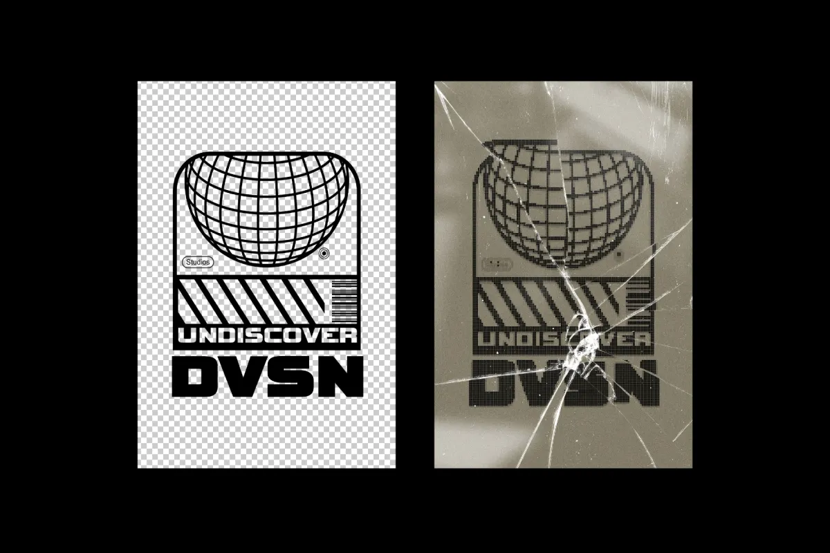 Broken Screen Text & Logo Effect