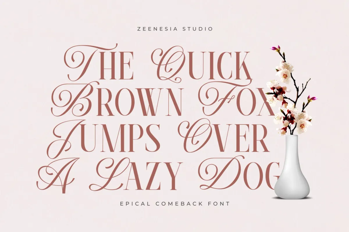 Epical Comeback - Elegant Calligraphy Serif Font