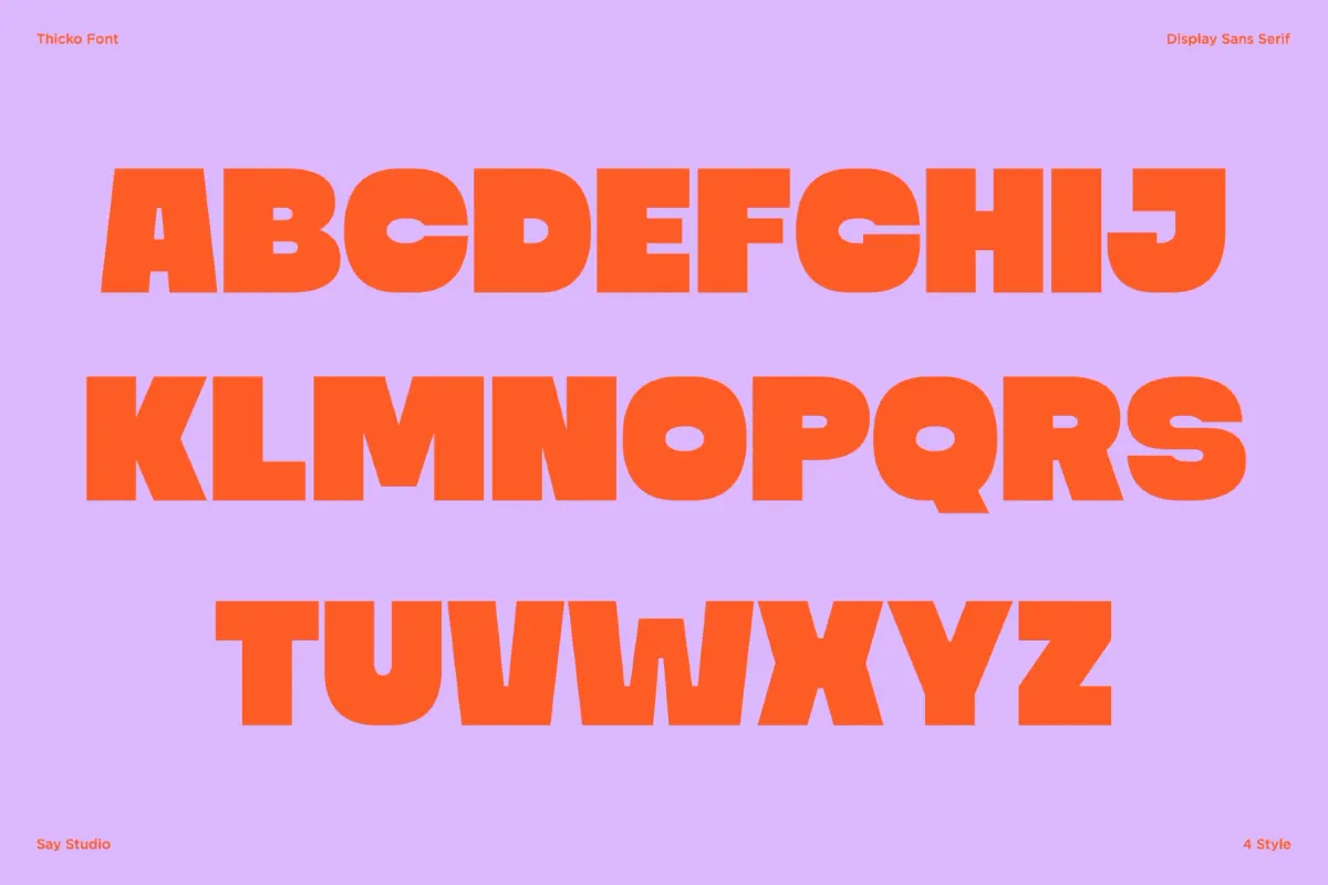 Thicko - Bold Chunky Font