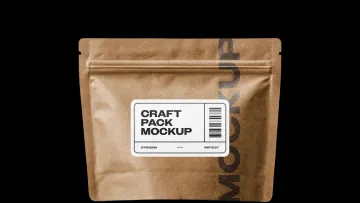Craft Package Bag Mockup