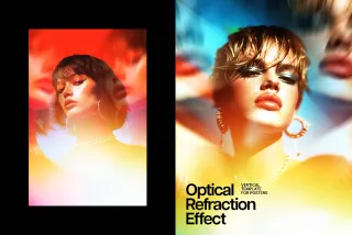 Light Split Poster Photo Effect
