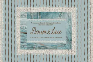 Charm Denim & Lace Textures