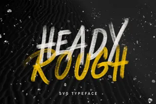 Heady Rough SVG Typeface