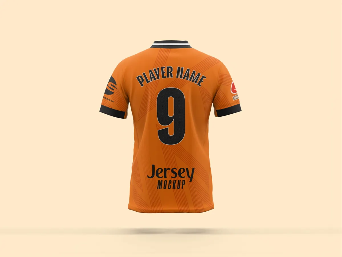Back View Jersey Mockup