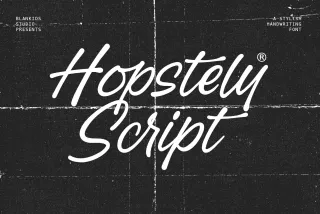 Hopstely Script – Handwritten Script Font