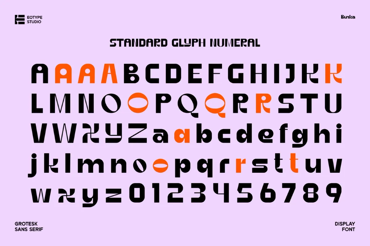 Bunka - Modern Geometric Sans Serif Font