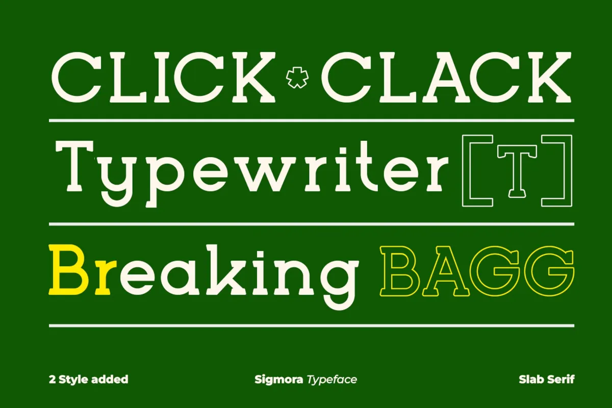 Sigmora - Typewriter Slab Serif Font