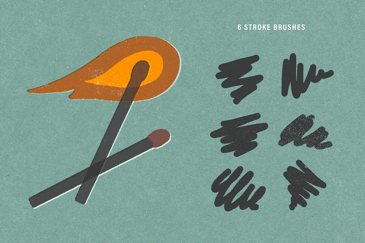 Printing Press Photoshop Brushes
