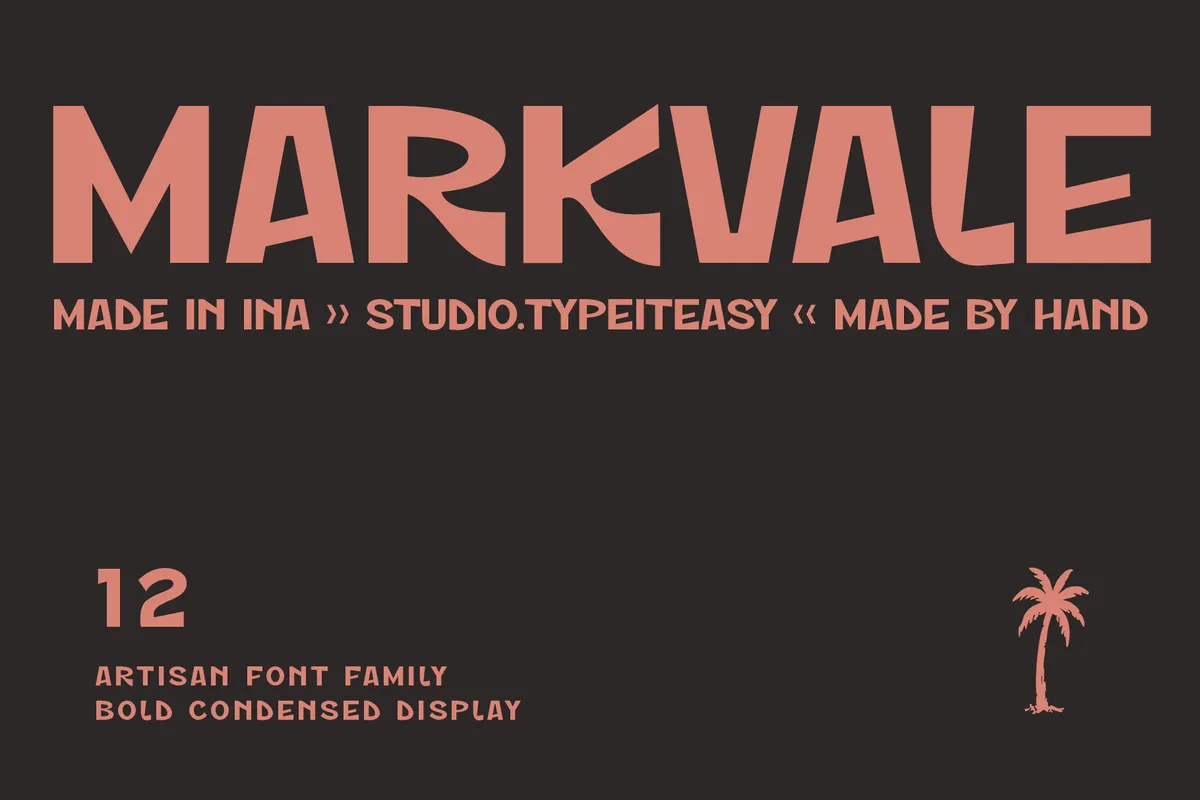ST Markvale – Bold Rough Display Font Family