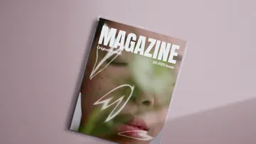Sleeve Covered Magazine Mockup