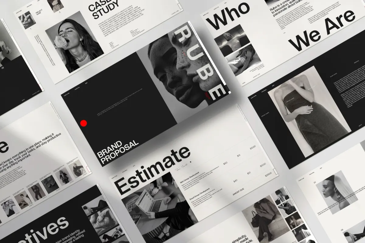 RUBE - Fashion Brand Proposal Template