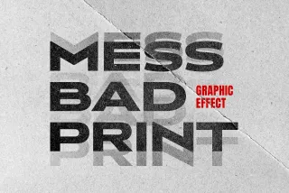 Bad Print Text & Logo Effect