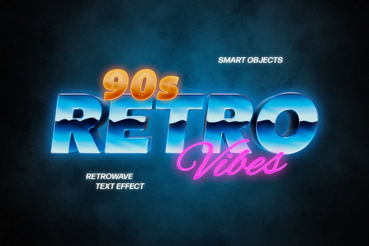 Retrowave Text Effect