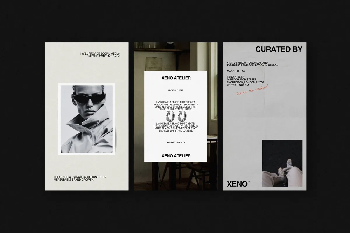 X1962 - XENO III. Instagram Post & Story Templates for Canva & InDesign