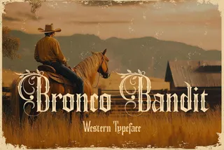 Bronco Bandit - Wild West Typeface