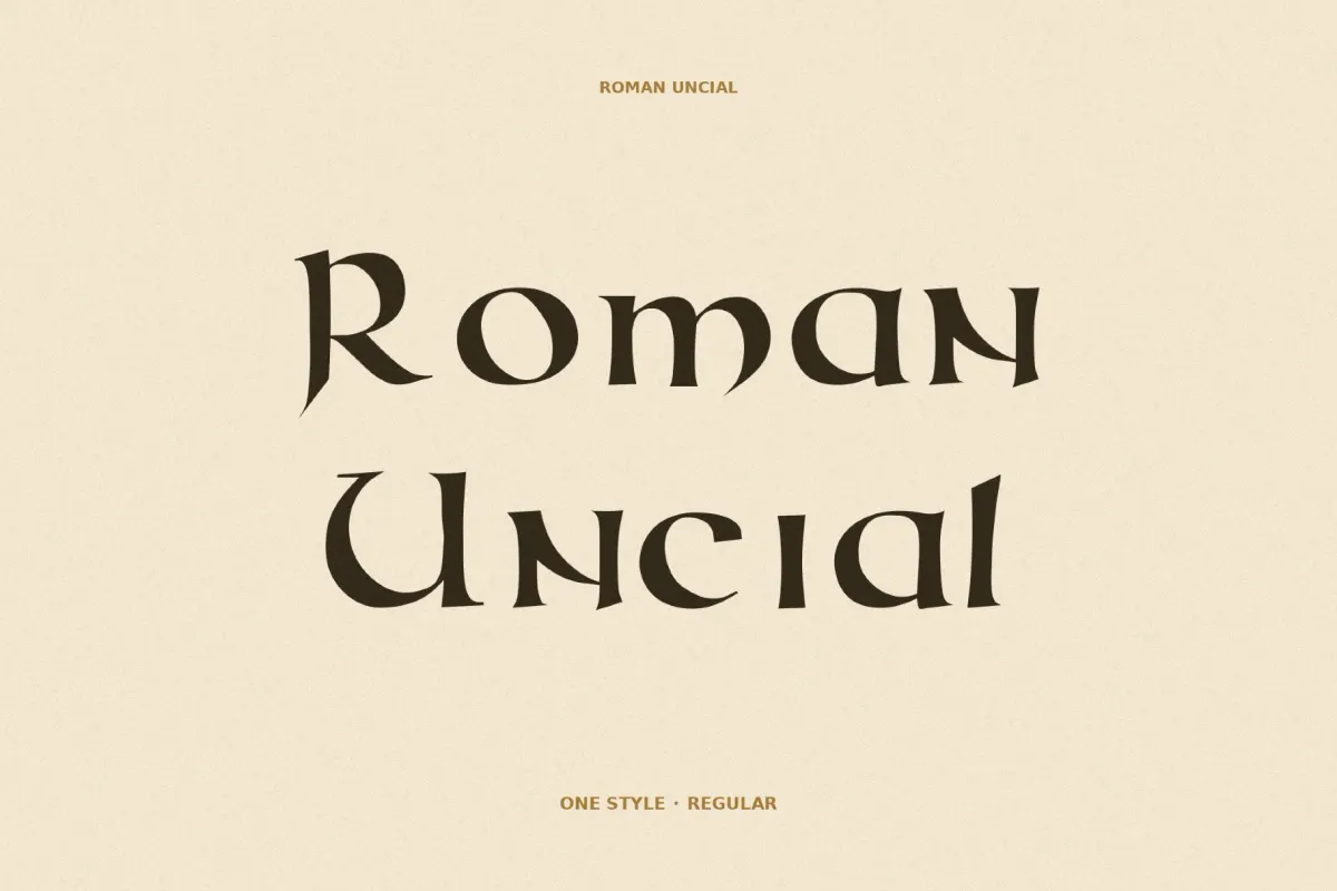Roman Uncial - Modern Font
