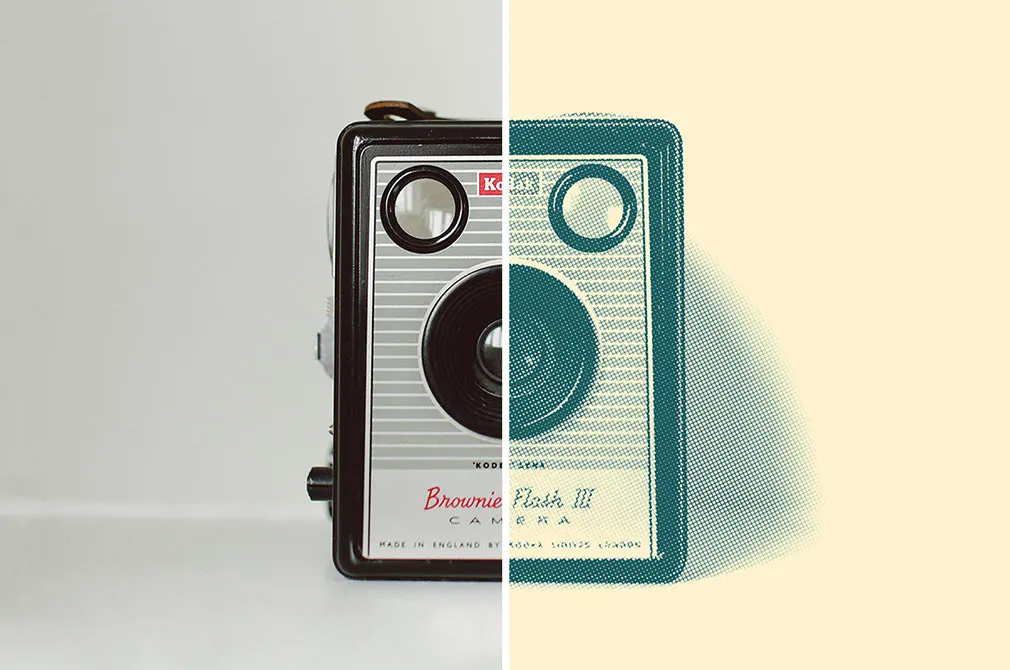 Retro Engraving Photoshop Action