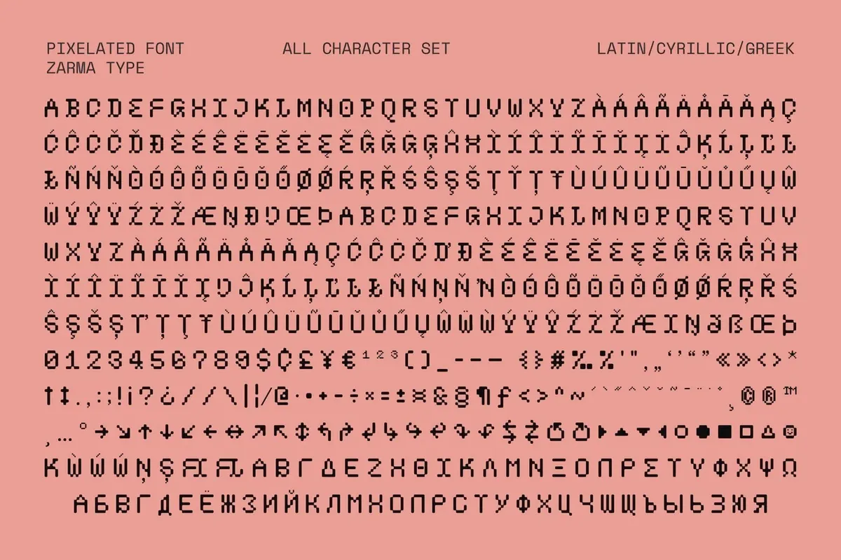 Psygen — Modern Pixel Font