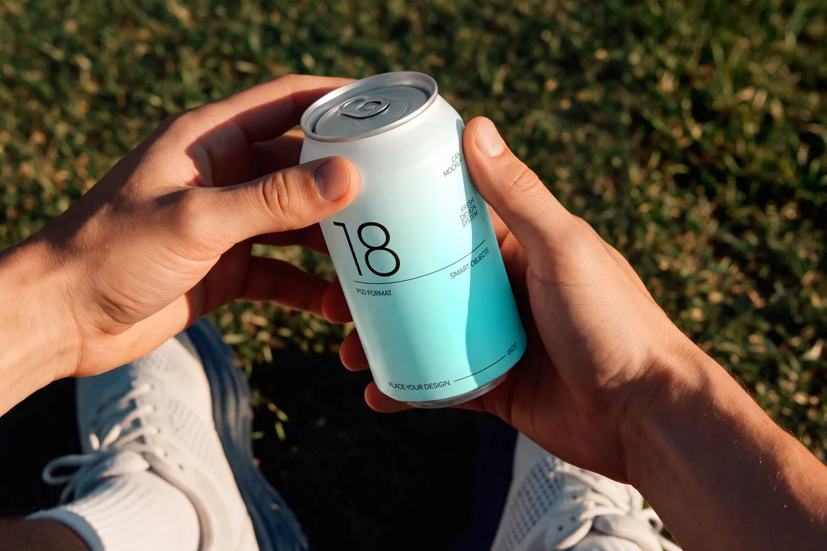12 in 1 Can Drink Mockups Bundle