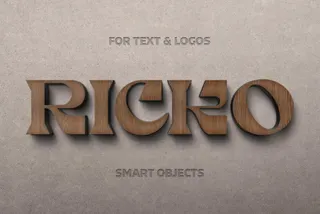 Craft Wood Sign Logo Mockup