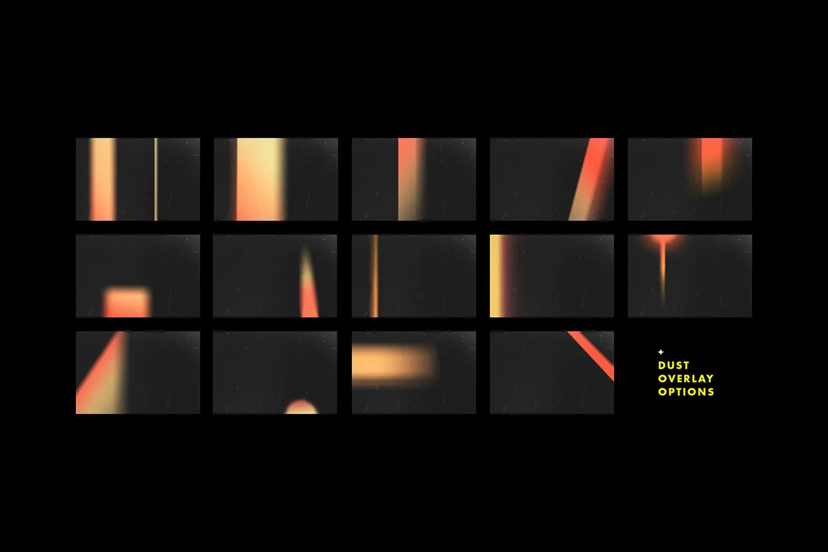 Film Burn Light Leak Overlays