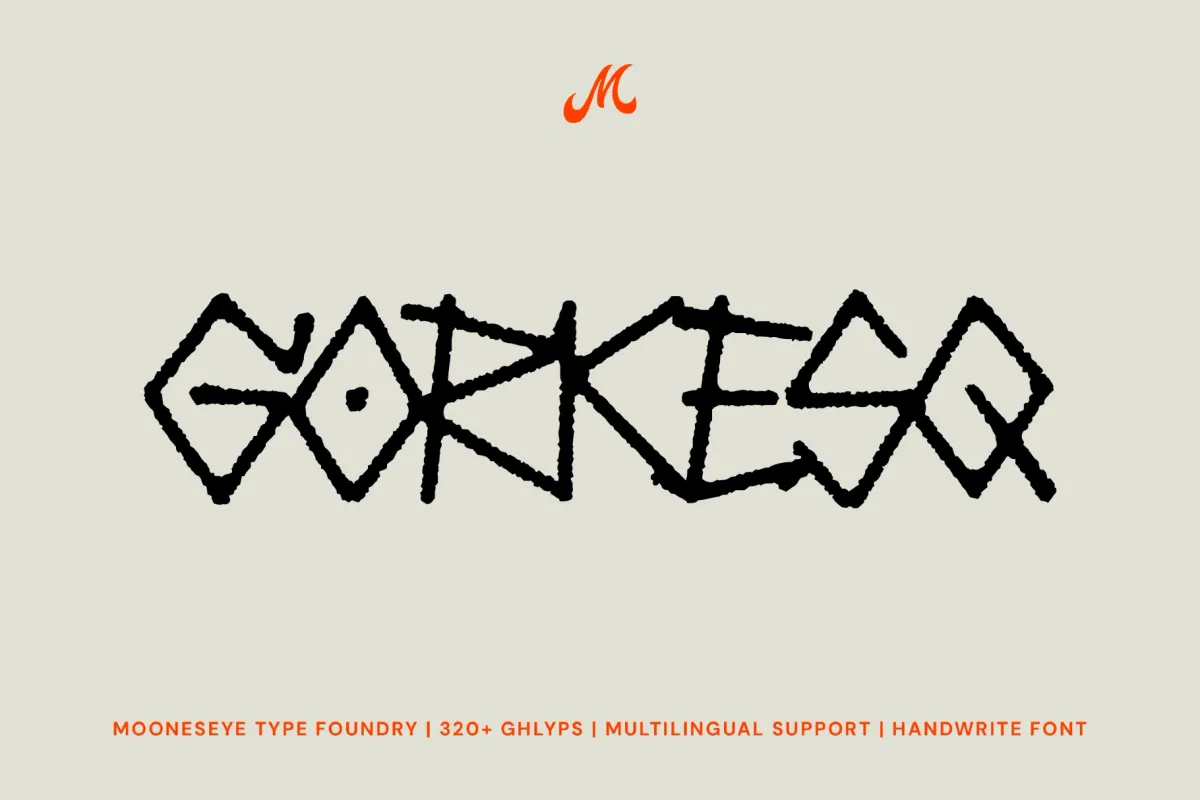 Gorkesq - Ancient Handwritten Display Font