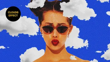 Clouds Comic Photo Effect