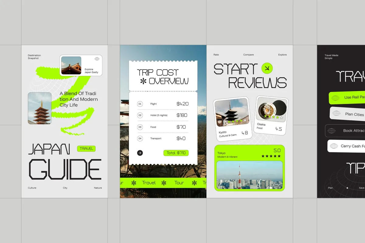 Tour & Travel Instagram Pack - Adobe Template