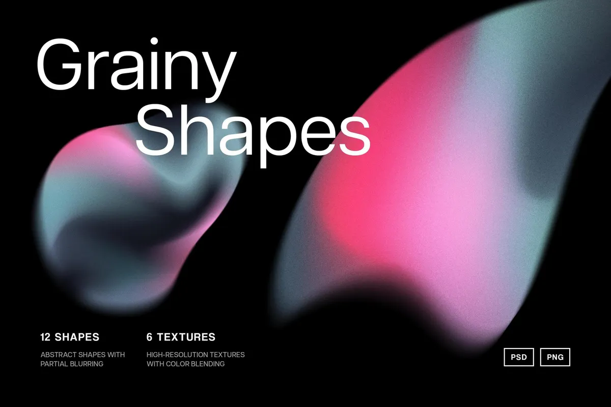 Soft Gradient Texture Shapes