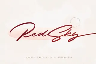 RedSky Signature Font