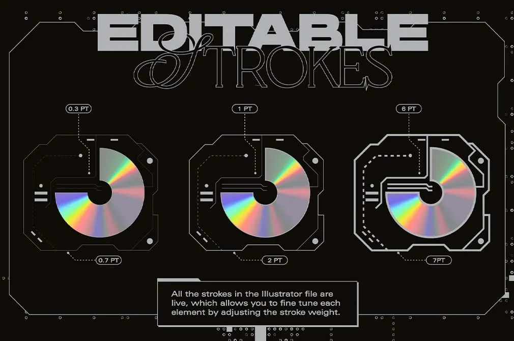 Sci-Fi Panels Vector Elements
