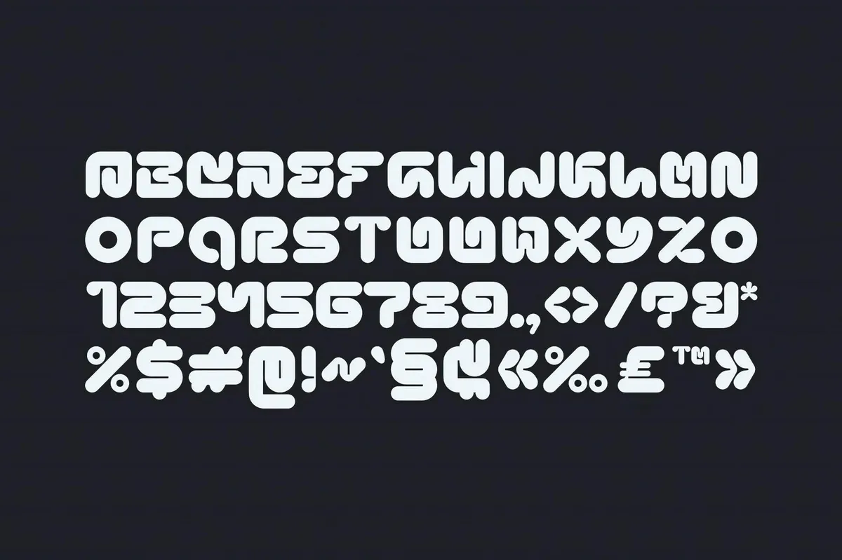 Kiloy — Rounded Techno Font