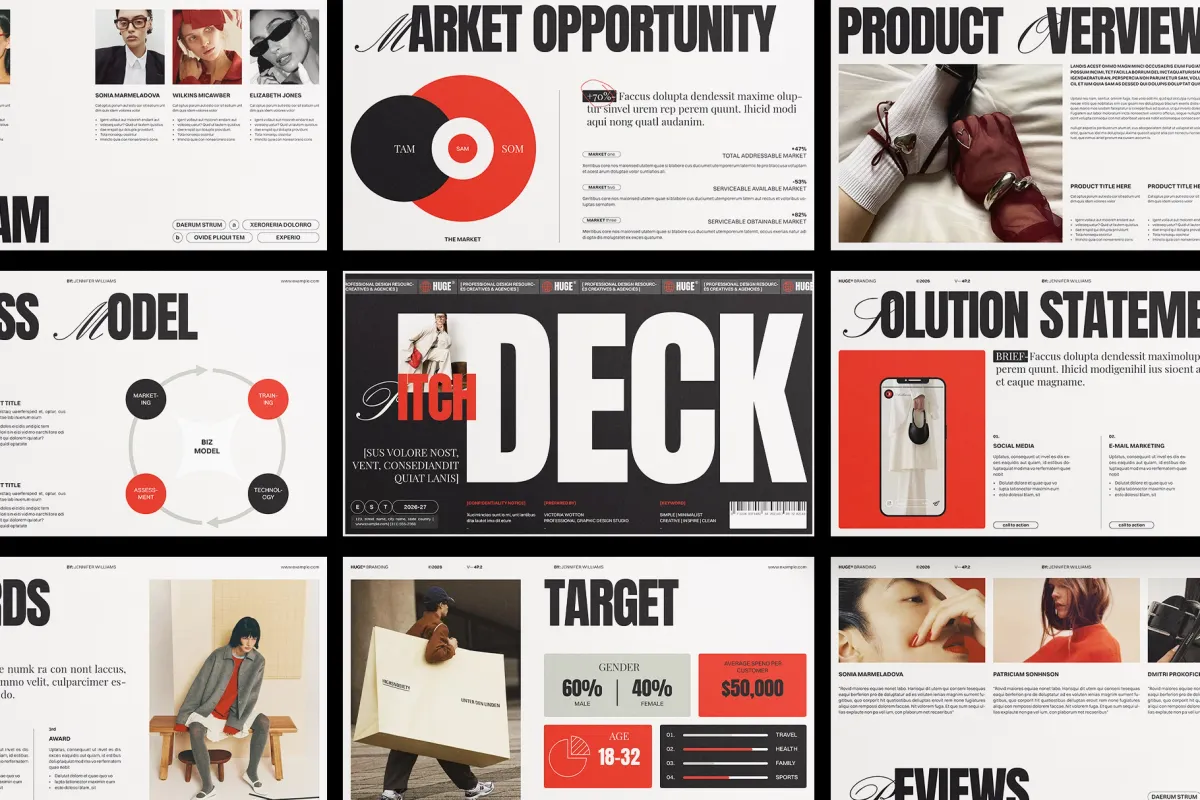 Investor Pitch Deck Presentation Template
