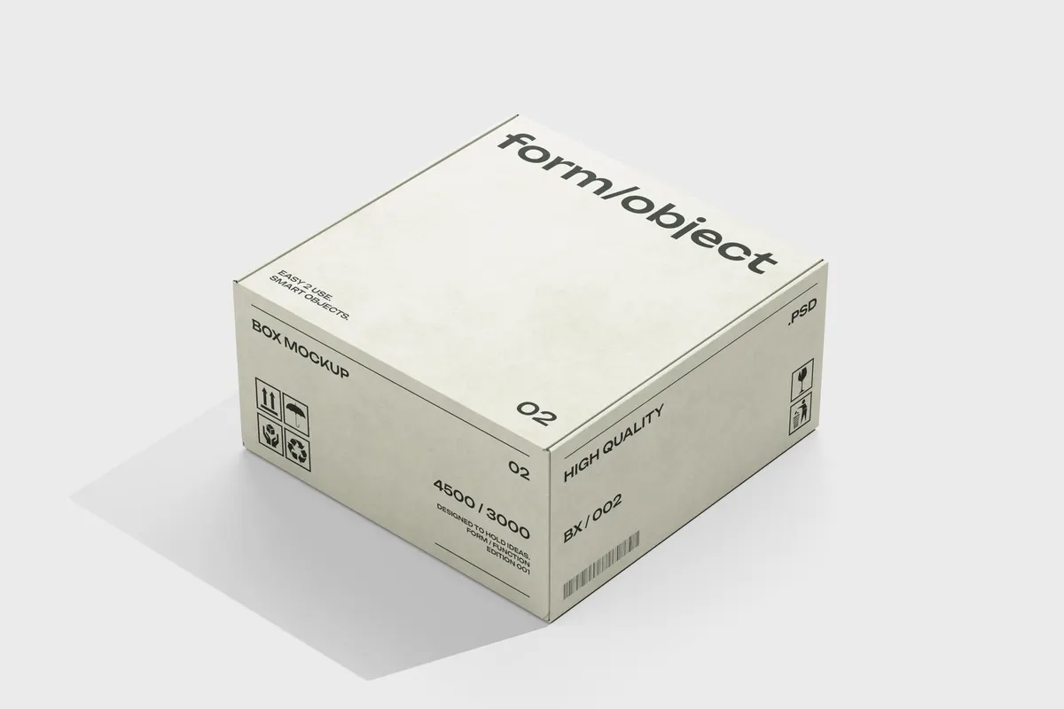 Retail Gift Box Mockup