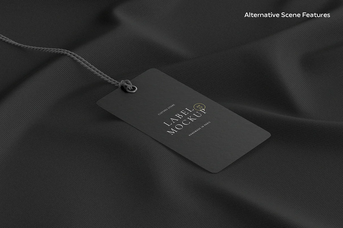 Label Tag Mockup Scenes