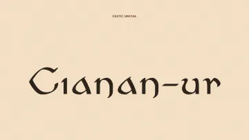 Cianan-ur - Celtic Font