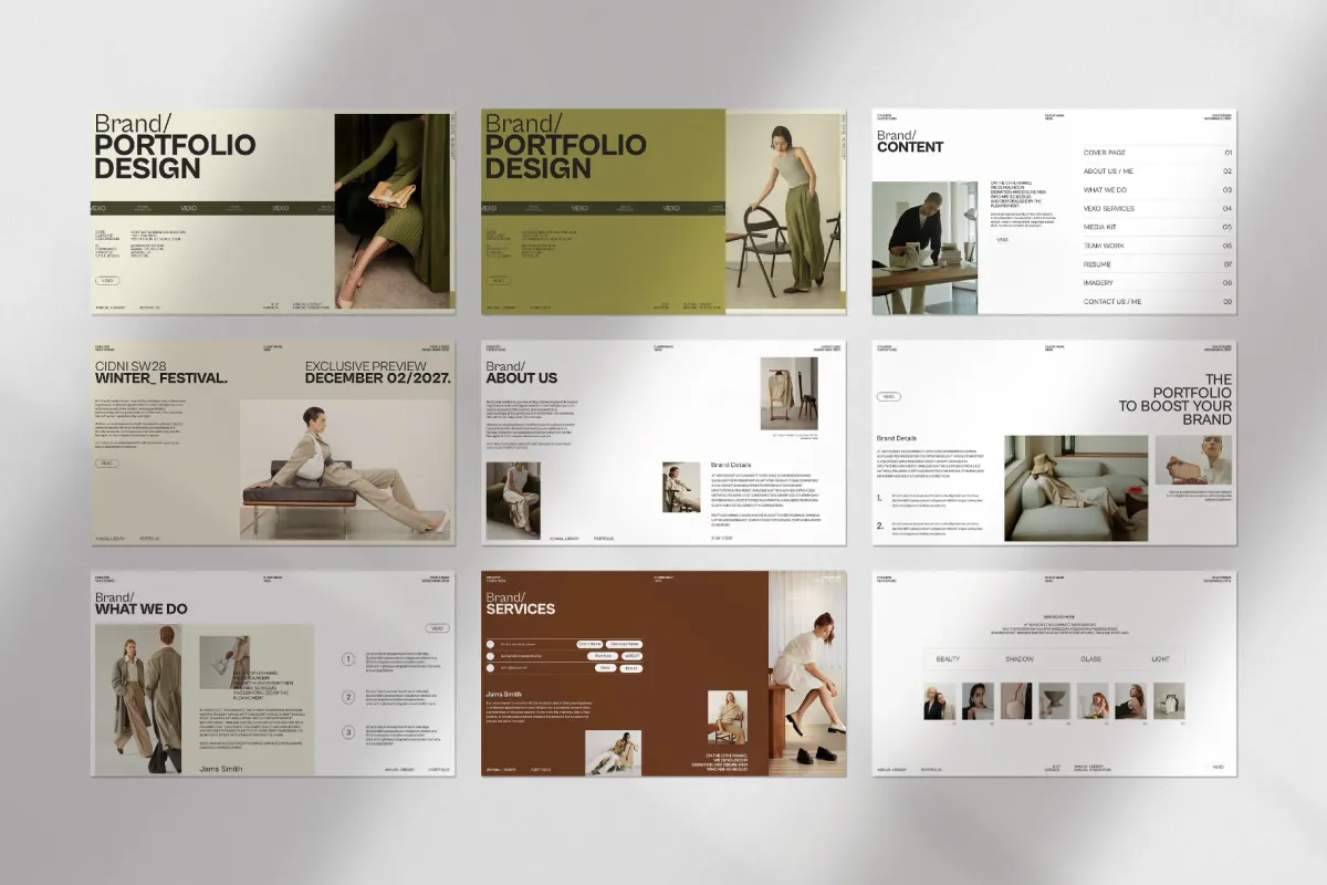Vexo Brand Portfolio Presentation Template