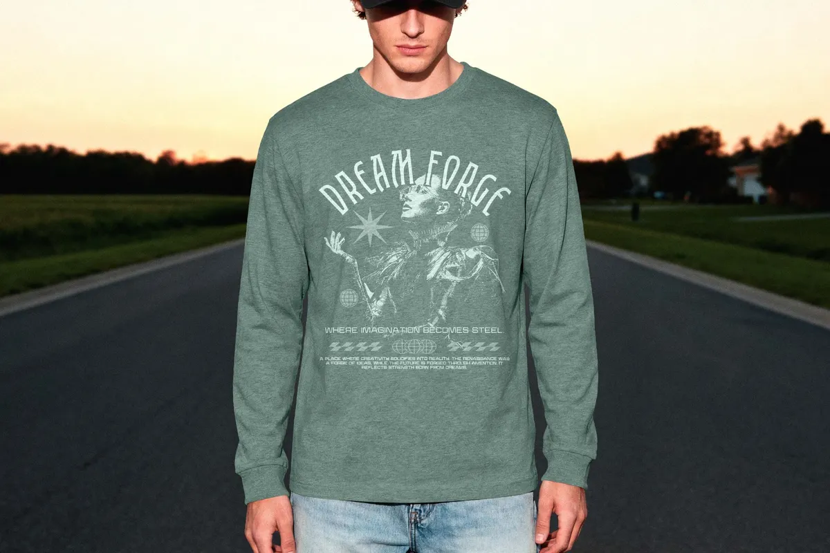 Longsleeve Mockup Front View