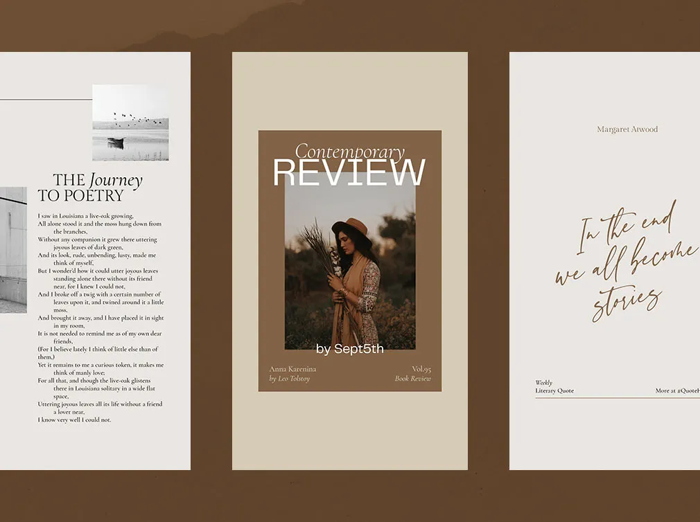 Writers Instagram Templates