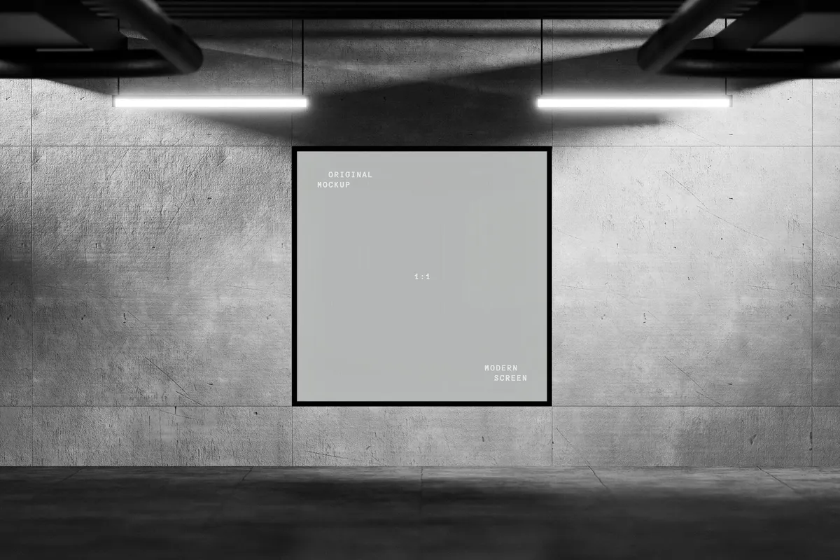 Digital Screen Display Mockups