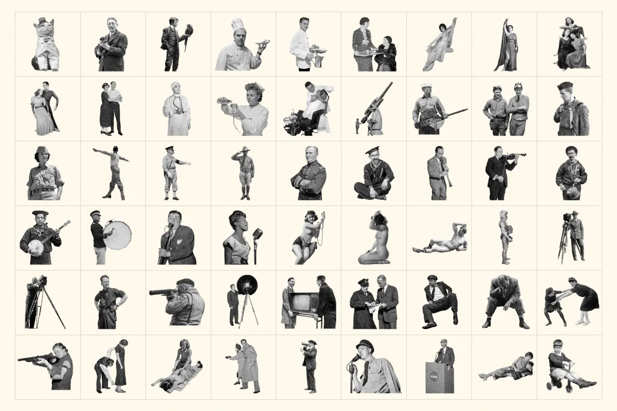 Vintage Collage Cutouts Collection