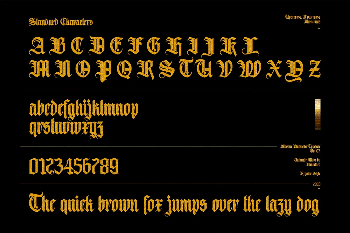 Avestrava - Ornamental Blackletter Font