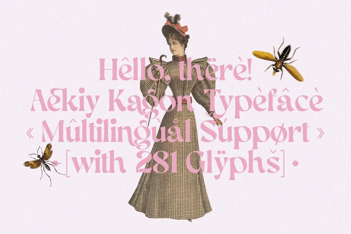 AEKIY KAGON — Elegant Swash Serif Font
