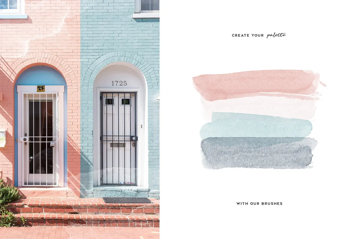 Aurora — Watercolor Photoshop Brushes Collection